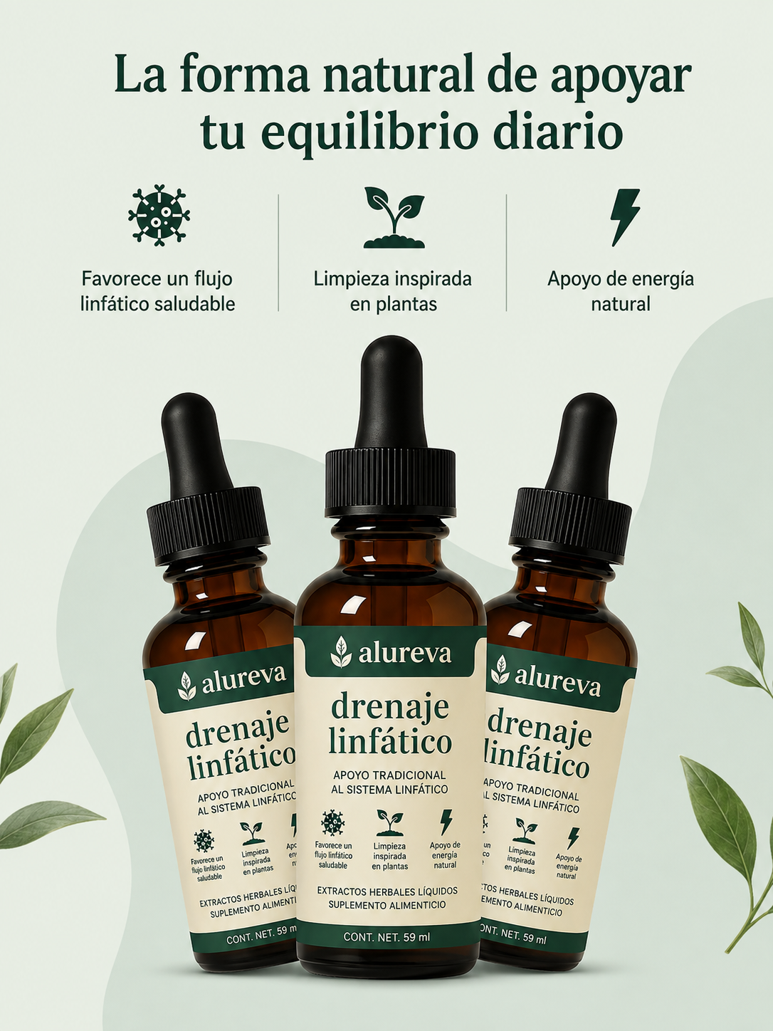 Alureva Care®  Gotas de Drenaje Linfático